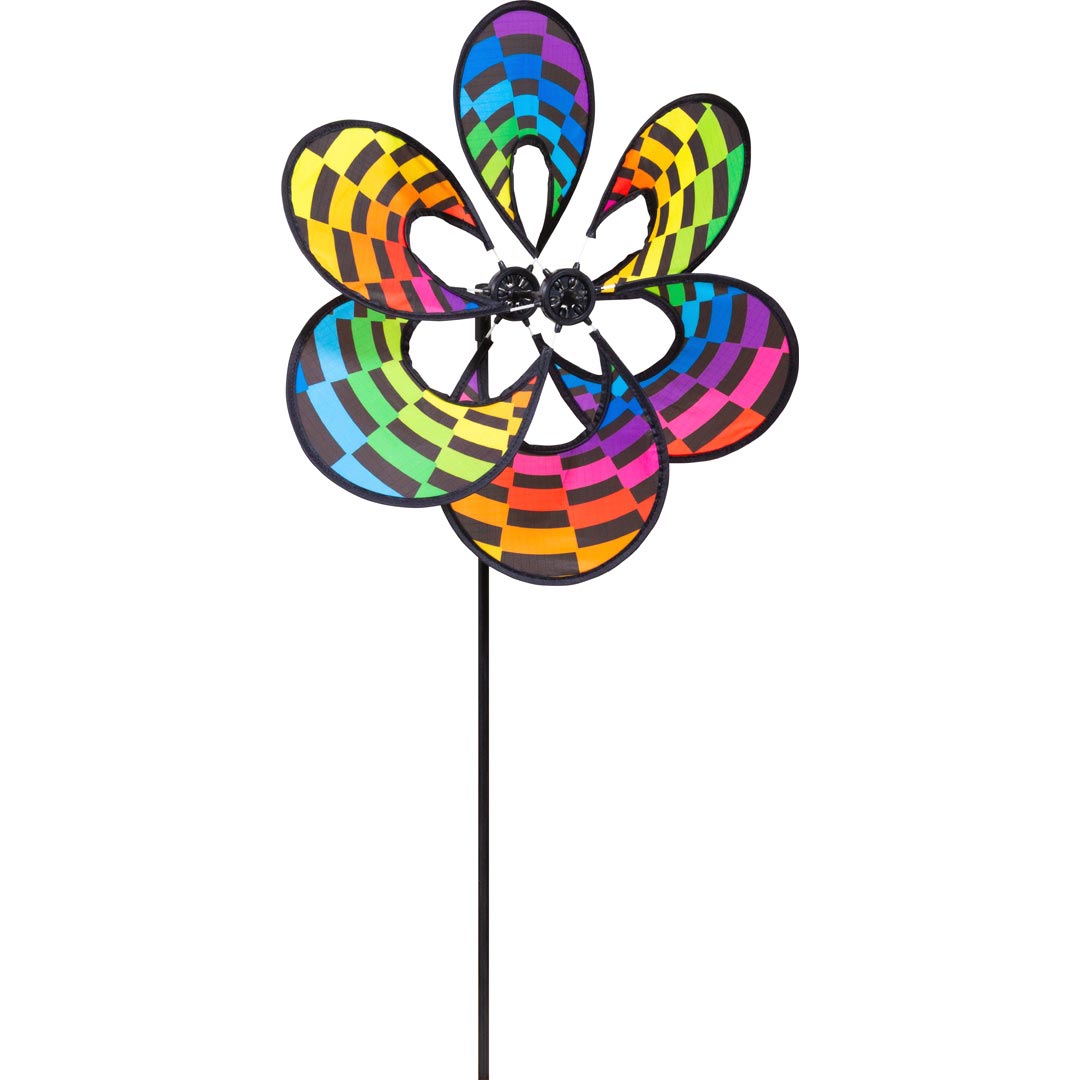 Paradise Flower Rainbow Checker