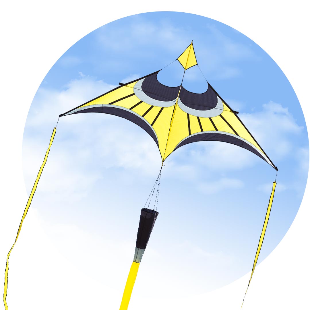 bleek Illustreren Maand HQ-Single Line Kites