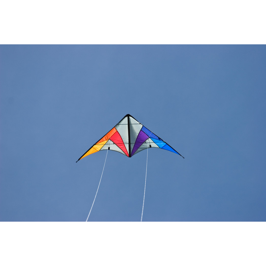 HQ Lenkdrachen Quickstep II Black Rainbow Drachen  Sportkite Kite 