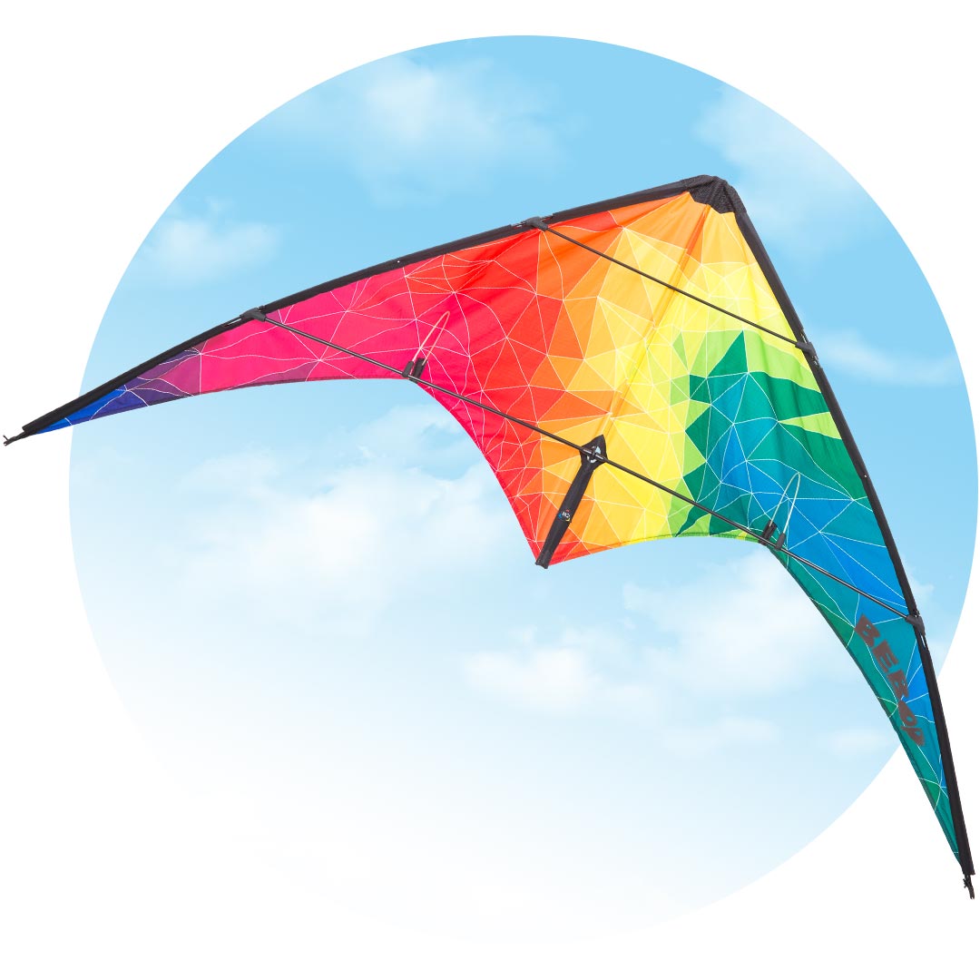 2955 Rainbow Points Delta Kite 54" In the Breeze 