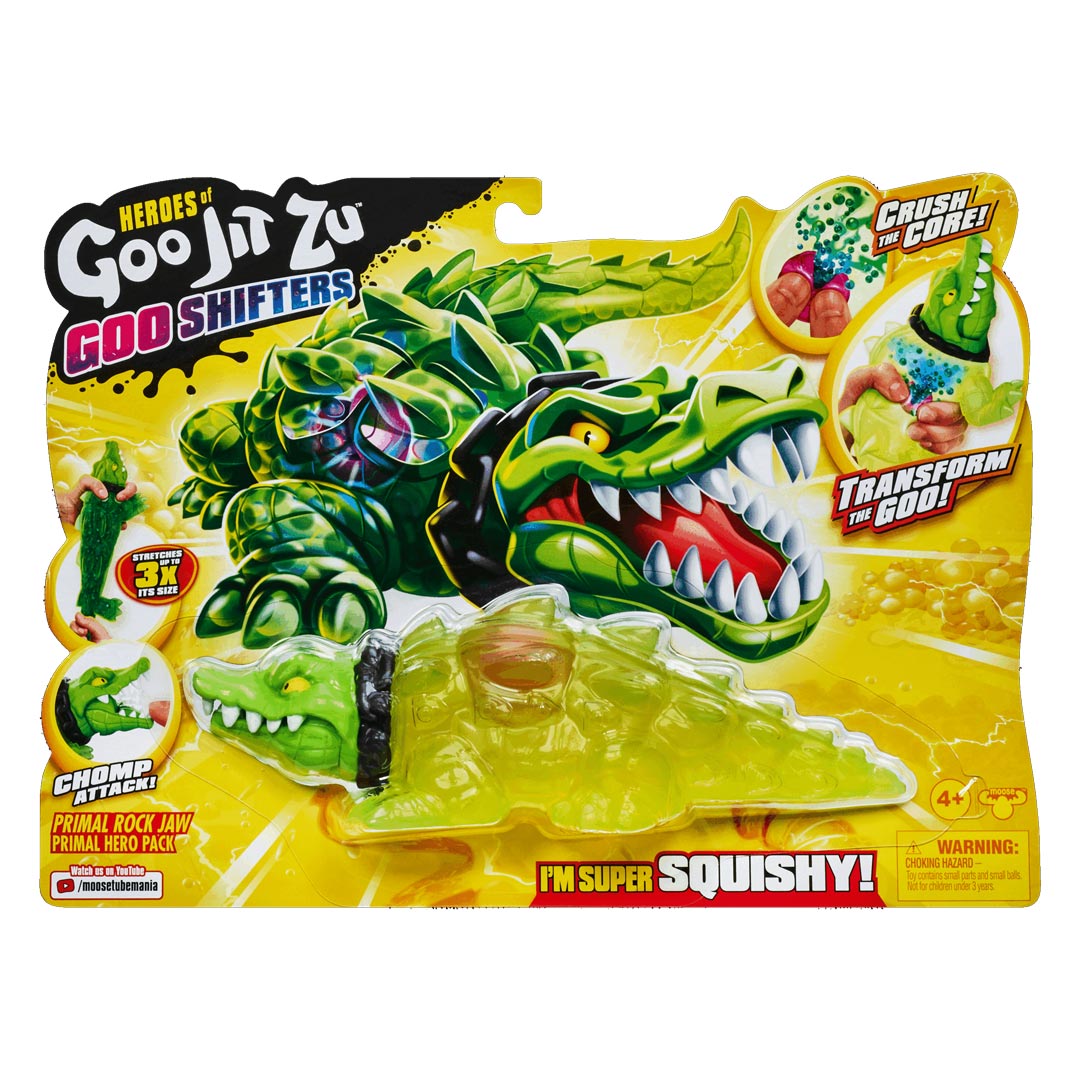 Heroes Of Goo Jit Zu - Goo Shifters Krokodil Rock Jaw Helden-Packung