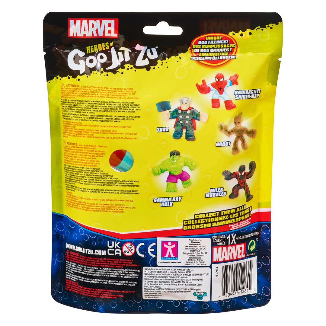 Heroes Of Goo Jit Zu Marvel Supagoo – Action Figure Miles Morales 20 Cm Con Ripieno In Gel, Morbida Ed Elastica (3x) - 4