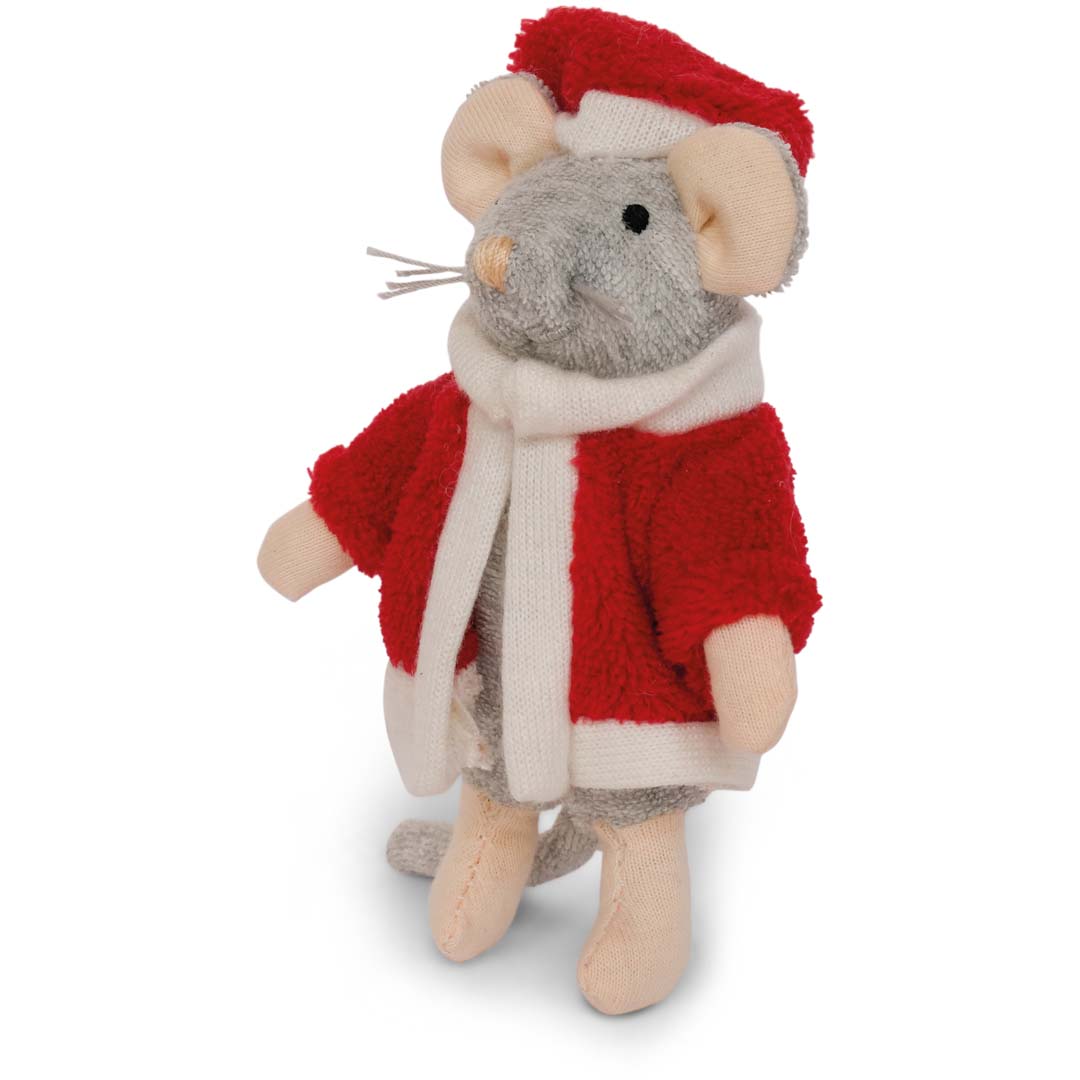 Plüsch-Maus: Santa