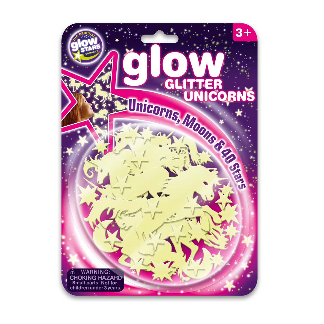Brainstorm: Glow Glitter Stars + Einhörner