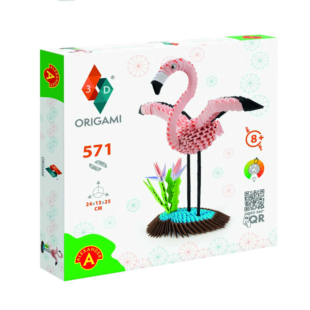 ORIGAMI 3D - Flamingo