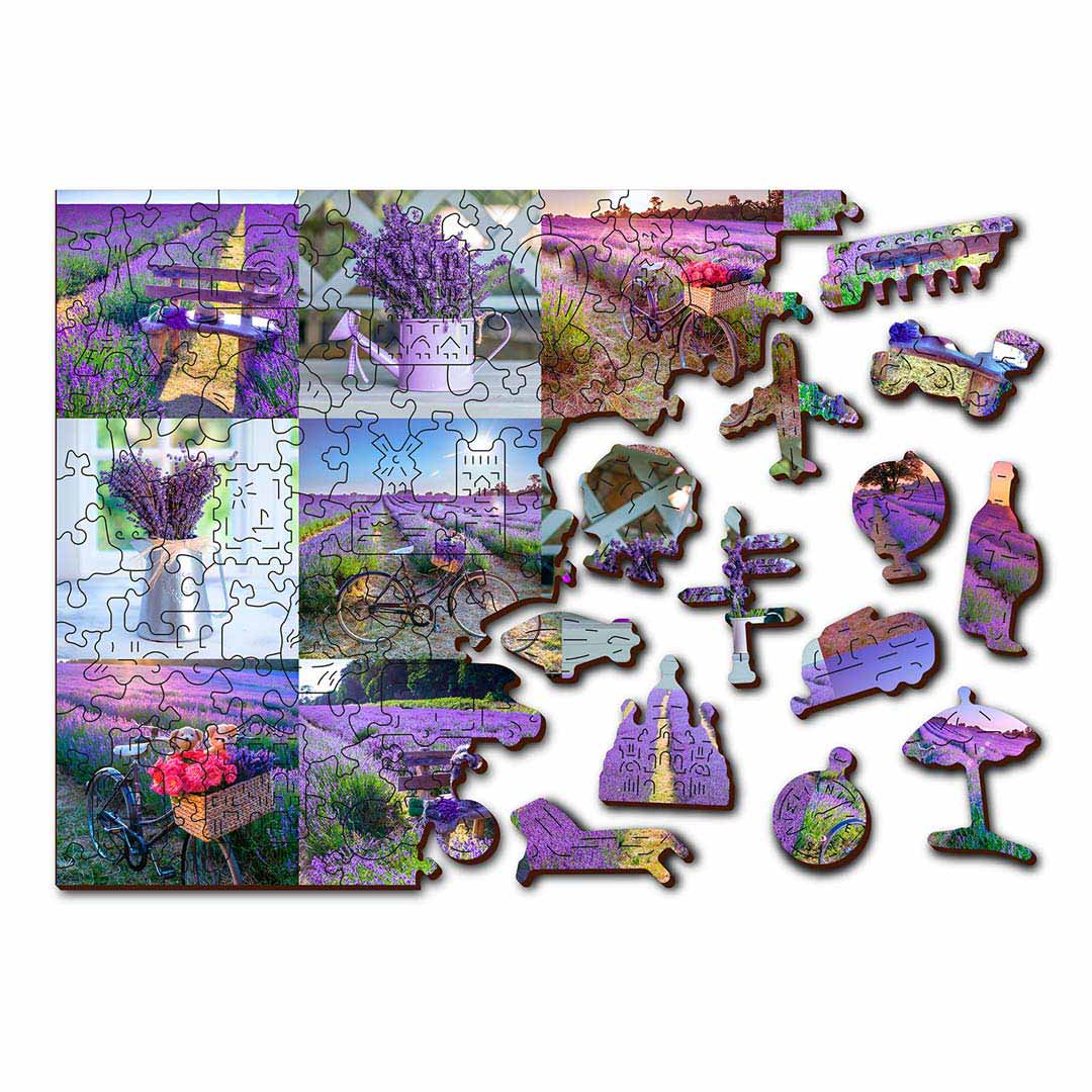 Wooden City: Wooden Puzzle Lavender France M