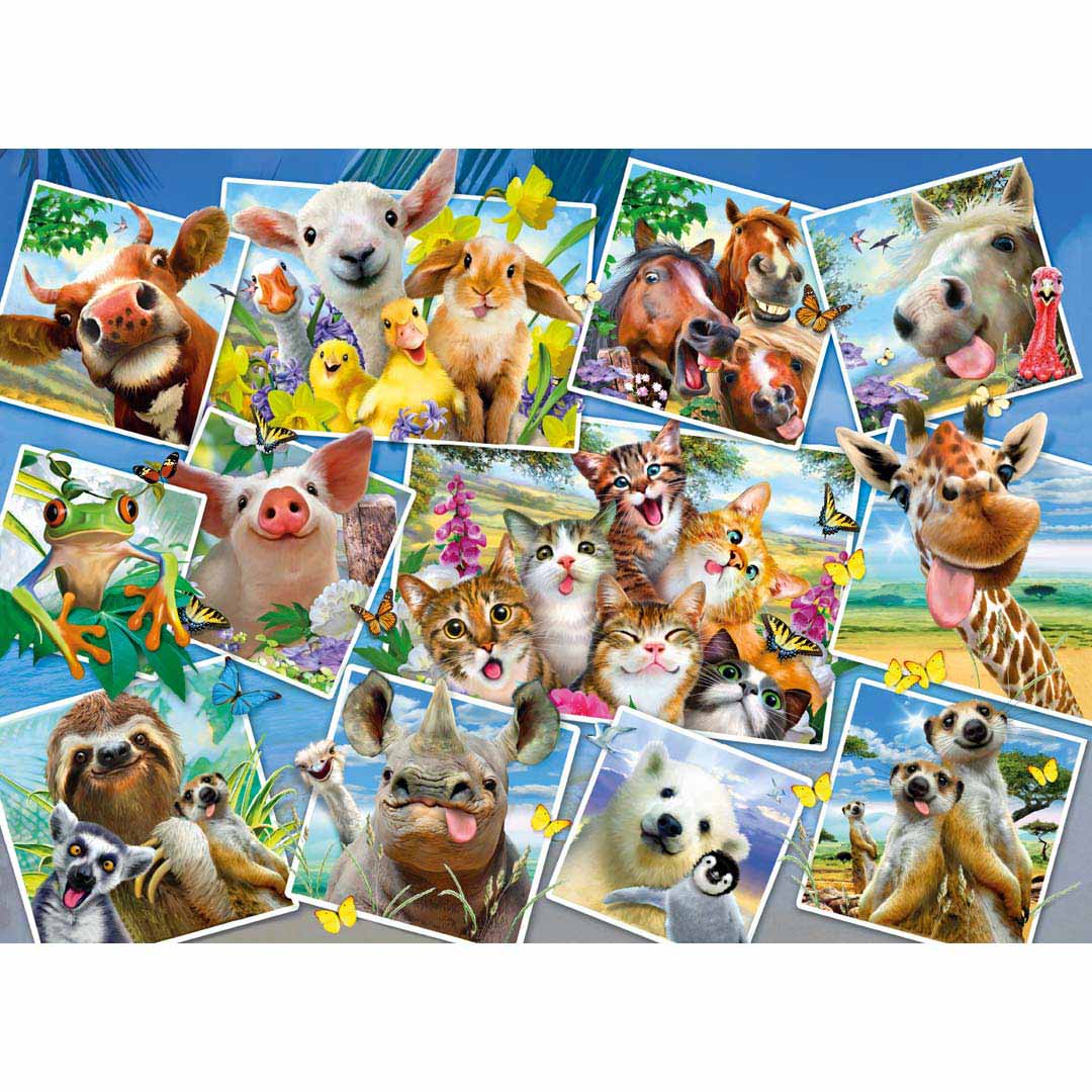 Wooden City: Wooden Puzzle Animal Postcards L
