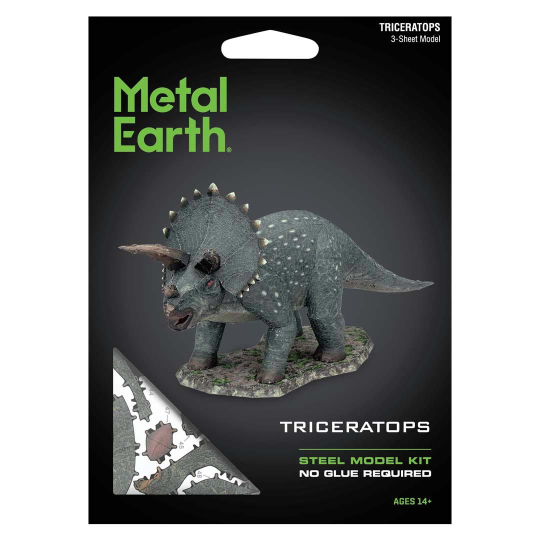 Metal Earth: Triceratops (farbiges Modell)