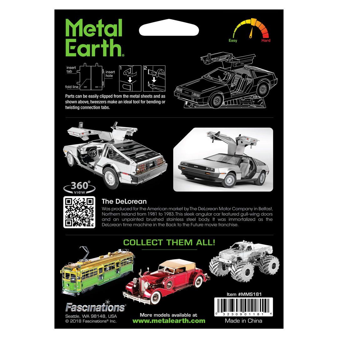 METAL EARTH 3D-Bausatz Delorean bei Selva Schweiz