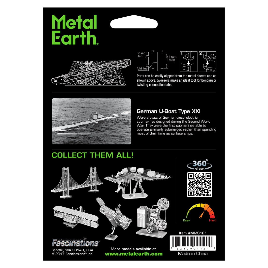 Metal Earth: German U-Boat Type XXI