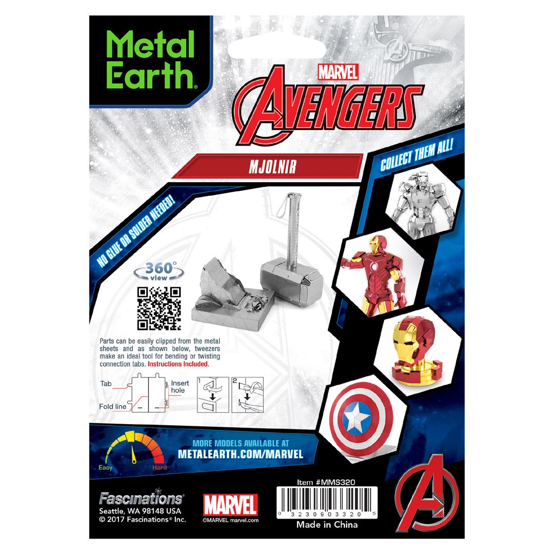 Metal Earth: Marvel Avenger Mjolnir