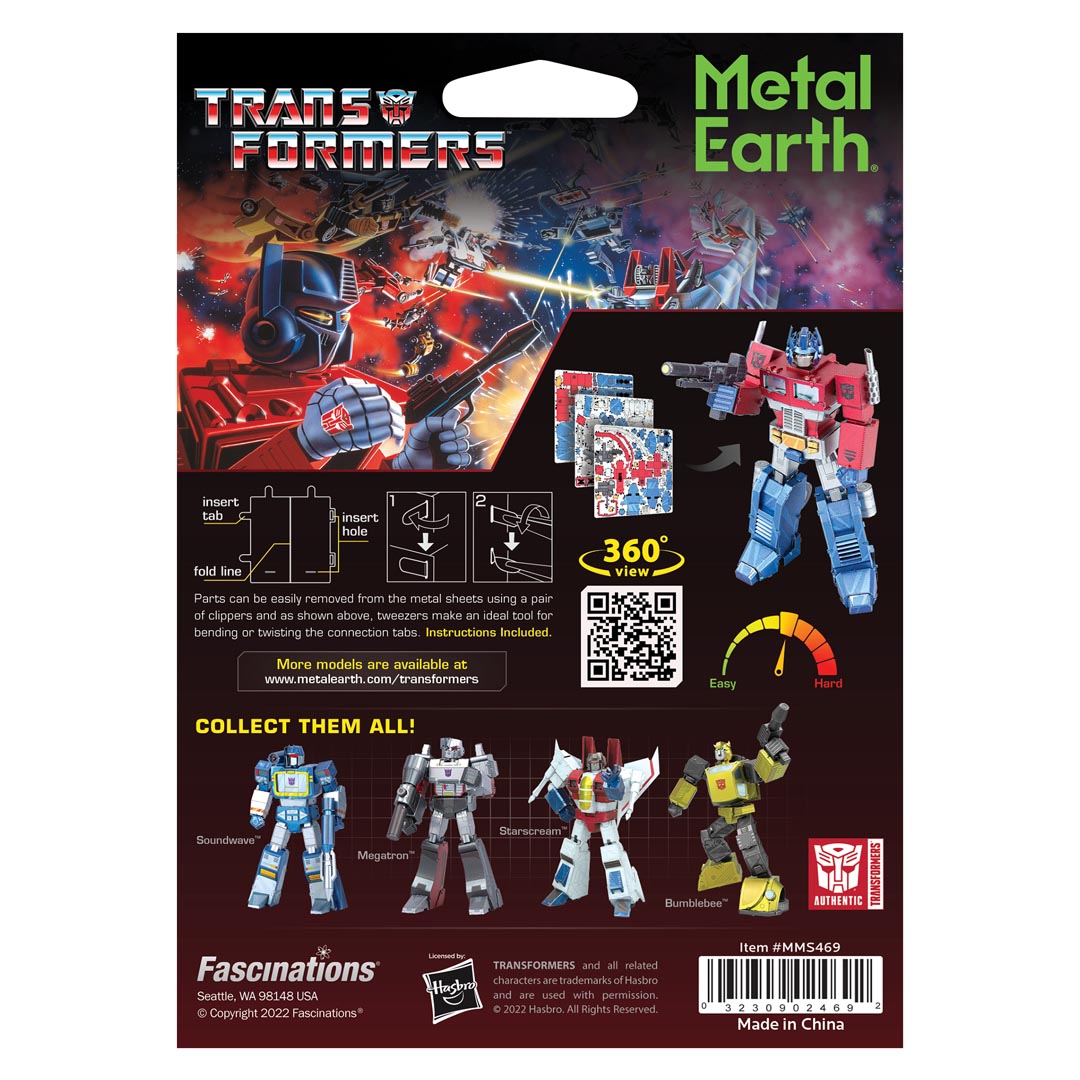 Metal Earth: Transformers Optimus Prime, farbig