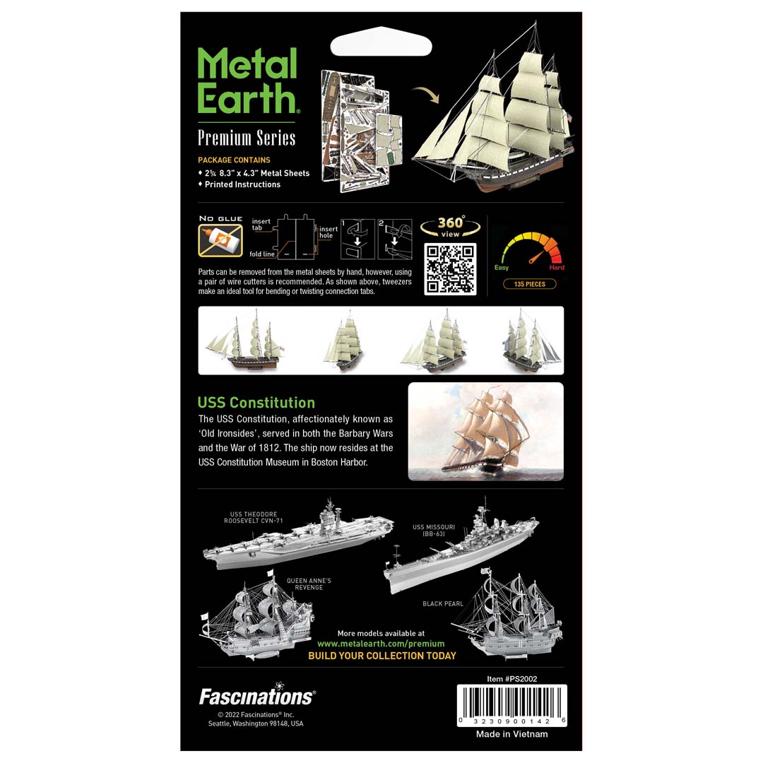 Metal Earth 3D-Metallbausatz Piratenschiff Black Pearl