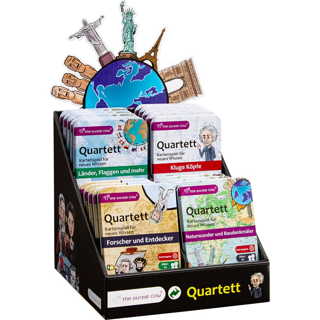 Display: Quartett, Inhalt 20 Spiele